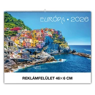 Falinaptár REALSYSTEM 460x320mm fekvő Európa 2026.