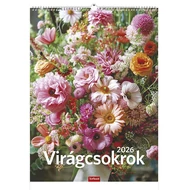 Falinaptár TOPTIMER T093 310x420mm álló Virágcsokrok 2026.