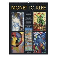 Falinaptár TOPTIMER T096 420x560mm álló Monet to Klee 2026.