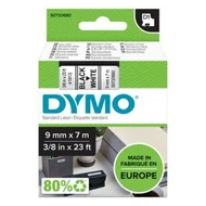 Feliratozó szalag DYMO D1 9mm x 7m fehér alapon fekete írásszín Feliratozó szalag DYMO D1 9mm x 7m fehér alapon fekete írásszín