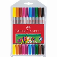 Filctoll FABER-CASTELL Grip kétvégű 10 darabos Filctoll FABER-CASTELL Grip kétvégű 10 darabos