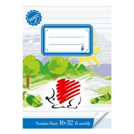 Füzet vonalas ICO Süni A/5 16-32 2. osztályos bekötött sulikész