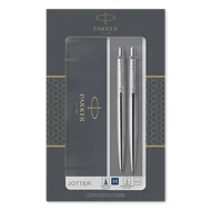Golyóstoll készlet PARKER Jotter golyóstoll + nyomósiron ezüst ezüst klipsz Golyóstoll készlet PARKER Jotter golyóstoll + nyomósiron ezüst ezüst klipsz