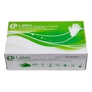 Gumikesztyű egyszer használatos latex púdermentes fehér S 7 100 darabos Gumikesztyű egyszer használatos latex púdermentes fehér S 7 100 darabos