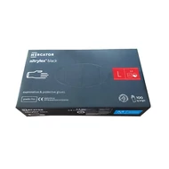 Gumikesztyű egyszer használatos nitril púdermentes fekete L 9 100 darabos Gumikesztyű egyszer használatos nitril púdermentes fekete L 9 100 darabos