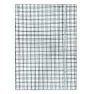 Gumis mappa DONAU A/4 karton kockás fehér