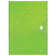 Gumis mappa LEITZ Wow A/4 műanyag zöld Gumis mappa LEITZ Wow A/4 műanyag zöld