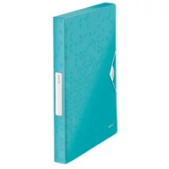 Gumis mappa LEITZ Wow Jumbo A/4 műanyag 30mm jégkék Gumis mappa LEITZ Wow Jumbo A/4 műanyag 30mm jégkék