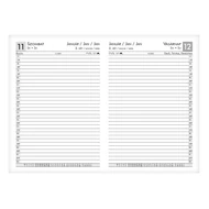 Határidőnapló ALISCA Rebel varrott A/5 napi fehér lapos barna 2026. Határidőnapló ALISCA Rebel varrott A/5 napi fehér lapos barna 2026.