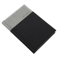 Határidőnapló REALSYSTEM Lux A/5 napi fehér lapos grafit 2026.