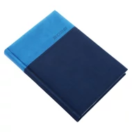 Határidőnapló REALSYSTEM Lux A/5 napi fehér lapos kék 2026.