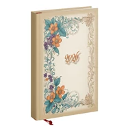 Határidőnapló REALSYSTEM Picture A/5 napi fehér lapos Vintage 2026.