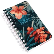 Határidőnapló REALSYSTEM SP5 spirál A/6 napi fehér lapos tropical 2026.