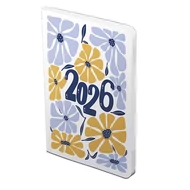 Határidőnapló TOPTIMER Joy Flexi F012 B/6 heti fehér lapos Retro bloom 2026.