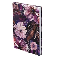 Határidőnapló TOPTIMER Joy J012 B/6 heti fehér lapos Lila Metalizált ezüst 2026.