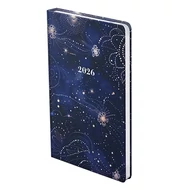 Határidőnapló TOPTIMER Joy J018 A/5 heti fehér lapos keskenyített Galaxis metál 2026.