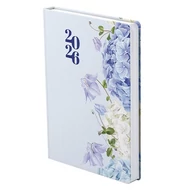 Határidőnapló TOPTIMER Joy J022 B/6 napi fehér lapos Harangvirág 3D 2026.