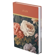 Határidőnapló TOPTIMER Joy J022 B/6 napi fehér lapos Rokokó metalizált arany 2026.