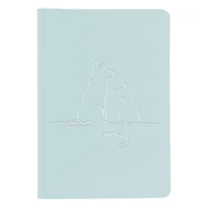 Határidőnapló TOPTIMER Pastel P015 A/5 heti fehér lapos kék 2026.