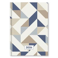 Határidőnapló VECTRALINE Geometria A/5 napi fehér lapos 2026. Határidőnapló VECTRALINE Geometria A/5 napi fehér lapos 2026.