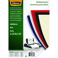 Hátlap FELLOWES Chromolux A/4 250 g fényes kék 100/csom Hátlap FELLOWES Chromolux A/4 250 g fényes kék 100/csom