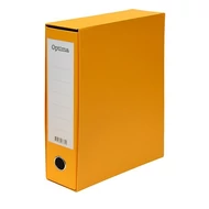 Iratrendező tokos OPTIMA A/4 80 mm sárga