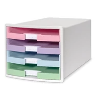 Irattartó HAN Impuls A4/C4 4 fiókos pasztell nyitott fiókkal fehér Irattartó HAN Impuls A4/C4 4 fiókos pasztell nyitott fiókkal fehér