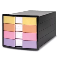 Irattartó HAN Impuls A4/C4 4 fiókos pasztell zárt fiókkal fekete Irattartó HAN Impuls A4/C4 4 fiókos pasztell zárt fiókkal fekete