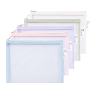 Irattasak DELI Colorful A/5 cipzáras szövet éllel vegyes pasztell színekben Irattasak DELI Colorful A/5 cipzáras szövet éllel vegyes pasztell színekben