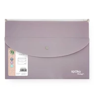 Irattasak SPOKO ReLeaf PP A/4 cipzáras és A/5 patentos SoftTouch lila