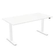 Íróasztal NOWYSTYL elektromosan állítható magasságú 1600x800 mm fehér T-lábas fehér Íróasztal NOWYSTYL elektromosan állítható magasságú 1600x800 mm fehér T-lábas fehér