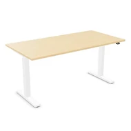 Íróasztal NOWYSTYL elektromosan állítható magasságú 1600x800 mm fehér T-lábas világos fenyő Íróasztal NOWYSTYL elektromosan állítható magasságú 1600x800 mm fehér T-lábas világos fenyő