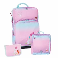 Iskolatáska szett LEGO Maxi Plus 3 részes Sparkle tornazsákkal és felszerelt tolltartóval Iskolatáska szett LEGO Maxi Plus 3 részes Sparkle tornazsákkal és felszerelt tolltartóval