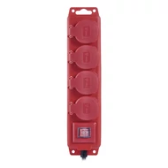 Kábel hosszabbító EMOS 4 aljzat 5m kapcsolóval IP44 fehér Kábel hosszabbító EMOS 4 aljzat 5m kapcsolóval IP44 fehér