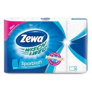 Kéztörlő tekercses háztartási ZEWA Wisch & Weg Original Sparblatt 4 tekercses 2 rétegű