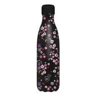 Kulacs duplafalú ARS UNA fém 500 ml Pearl Blossom Black