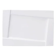 Lapostányér AMBITION Kubiko téglalap alakú fehér 30,5x21 cm Lapostányér AMBITION Kubiko téglalap alakú fehér 30,5x21 cm