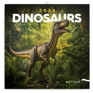 Lemeznaptár REALSYSTEM 300x300mm Dinosaurs 2026.