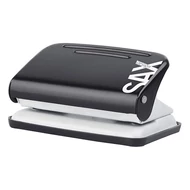 Lyukasztó SAX 218 Design 2 lyukú fém 12 lap fekete Lyukasztó SAX 218 Design 2 lyukú fém 12 lap fekete