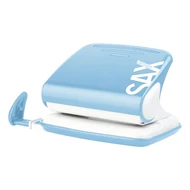 Lyukasztó SAX 318 Design 2 lyukú fém 20 lap világoskék Lyukasztó SAX 318 Design 2 lyukú fém 20 lap világoskék