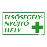 Matrica Elsősegélynyújtó hely  17,5 x 25 cm "C" Matrica Elsősegélynyújtó hely  17,5 x 25 cm "C"