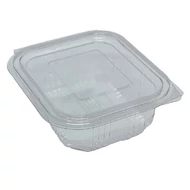 Műanyag salátás egybefedeles tál PET 250 ml  100 darabos