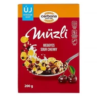 Müzli CERBONA meggyes dobozos 200 g Müzli CERBONA meggyes dobozos 200 g