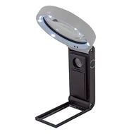 Nagyító WEDO asztali led világítással 2,5x-10x nagyítással Nagyító WEDO asztali led világítással 2,5x-10x nagyítással