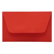 Névjegyboríték színes KASKAD enyvezett 70x105mm 28 korallpiros 50 darabos