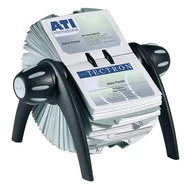 Névjegyartó DURABLE Visifix forgatható fekete