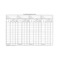 Nyomtatvány szabadság nyilvántartólap A/5