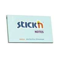 Öntapadós jegyzettömb STICK`N 76x127mm pasztell kék 100 lap