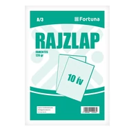 Rajzlap famentes FORTUNA A/3 120 g 10 lapos Rajzlap famentes FORTUNA A/3 120 g 10 lapos