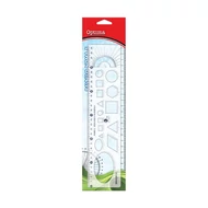 Sablon vonalzó OPTIMA 30cm Sablon vonalzó OPTIMA 30cm